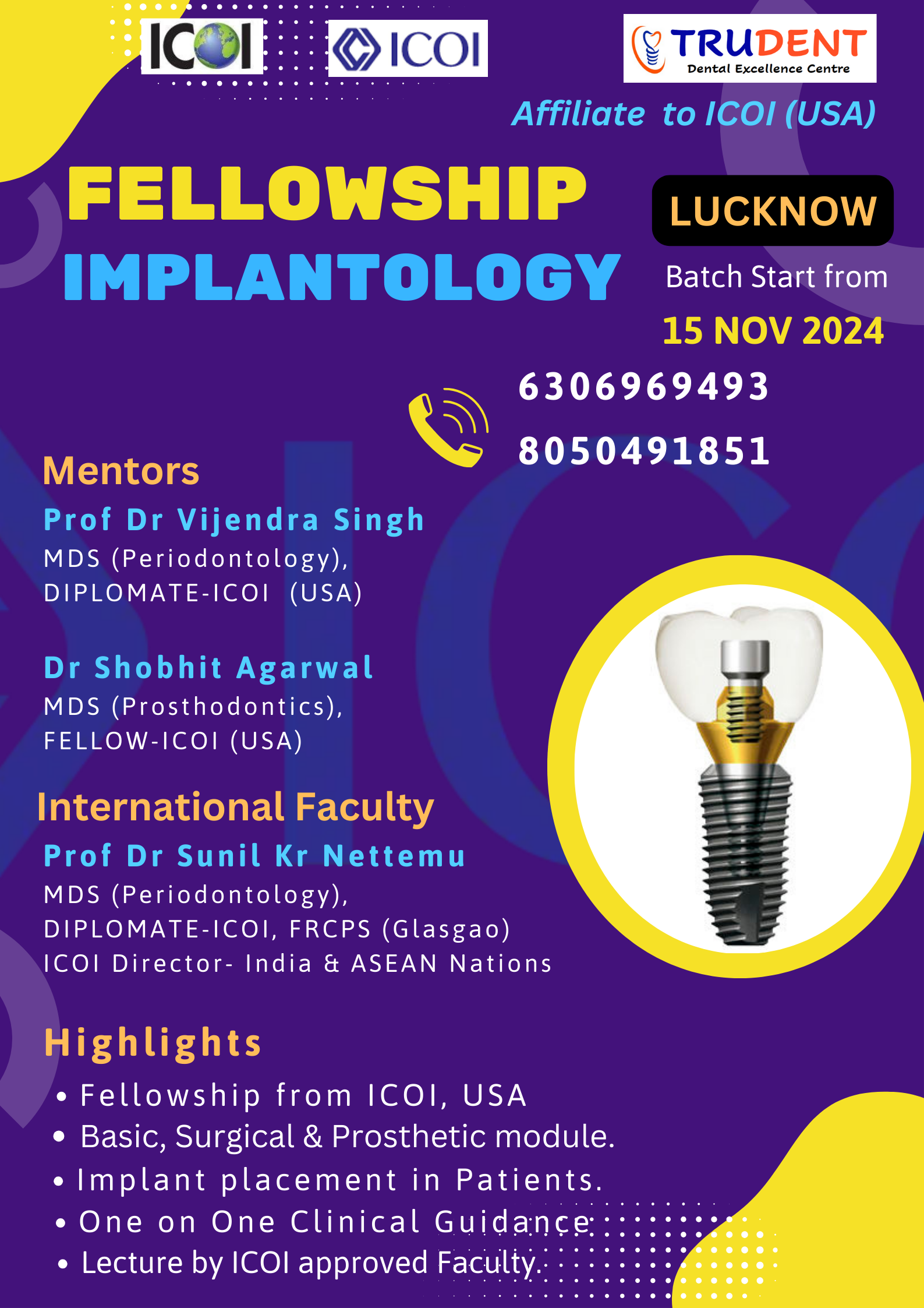 Implant Mentorship Programme (Affiliated by ICOI)